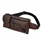 Riñonera de Viaje para Hombre de PU - Bolso Bandolera Elegante y Moderno