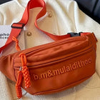 Riñonera Deportiva Mujer: Bolsa de Pecho Grande, Moda Coreana, Forma de Media Luna
