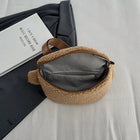 Riñonera Deportiva Unisex de Peluche - Bolsa de Cintura Elegante y Cómoda