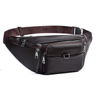 Riñonera de Cuero Vintage para Hombre - Bolso de Piel Elegante