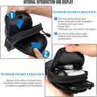 Riñonera Deportiva Táctica EDC con Funda para Móvil - Bolsa de Cintura Unisex