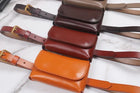 Riñonera Deportiva de Cuero Rojo - Mini Bolsa de Cintura Elegante