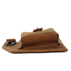 Riñonera Deportiva de Cuero Genuino - Bolso Vintage Multibolsillos para Hombre