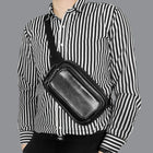 Riñonera de Cuero para Hombre - Bolso de Piel de Vestir Grande y Elegante
