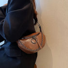 Riñonera Deportiva de Cuero para Mujer - Bolsa de Cintura para Viajes y Uso Diario
