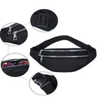 Riñonera Deportiva Impermeable: Bolso Cintura Cuadrado para Viajes y Deporte
