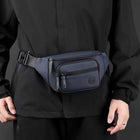 Riñonera Hombre Nylon Multibolsillos - Bolsa de Cintura para Moto, Deporte y Escalada