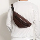 Riñonera Deportiva Vintage para Hombre - Gran Capacidad, Ajustable y Multifuncional