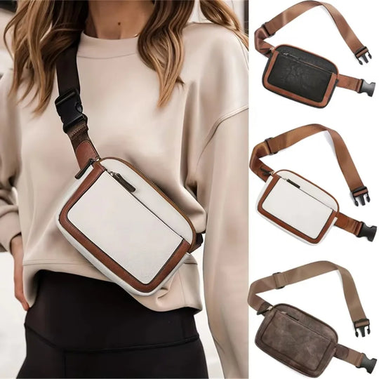 Riñonera de Cuero Vintage para Mujer - Bolso de Piel Elegante