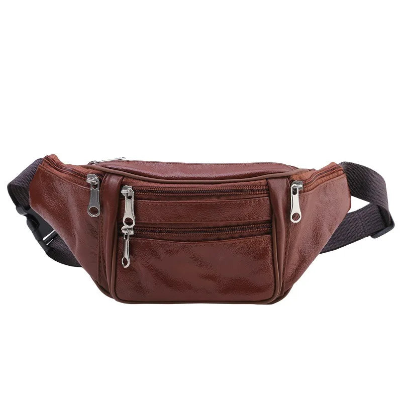 Riñonera de Cuero para Hombre - Bolso de Piel de Vestir Premium