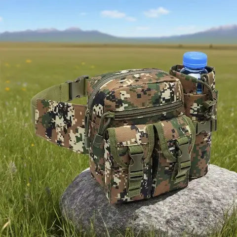 Riñonera Deportiva con Portabotellas - Organizador Ajustable para Running y Senderismo