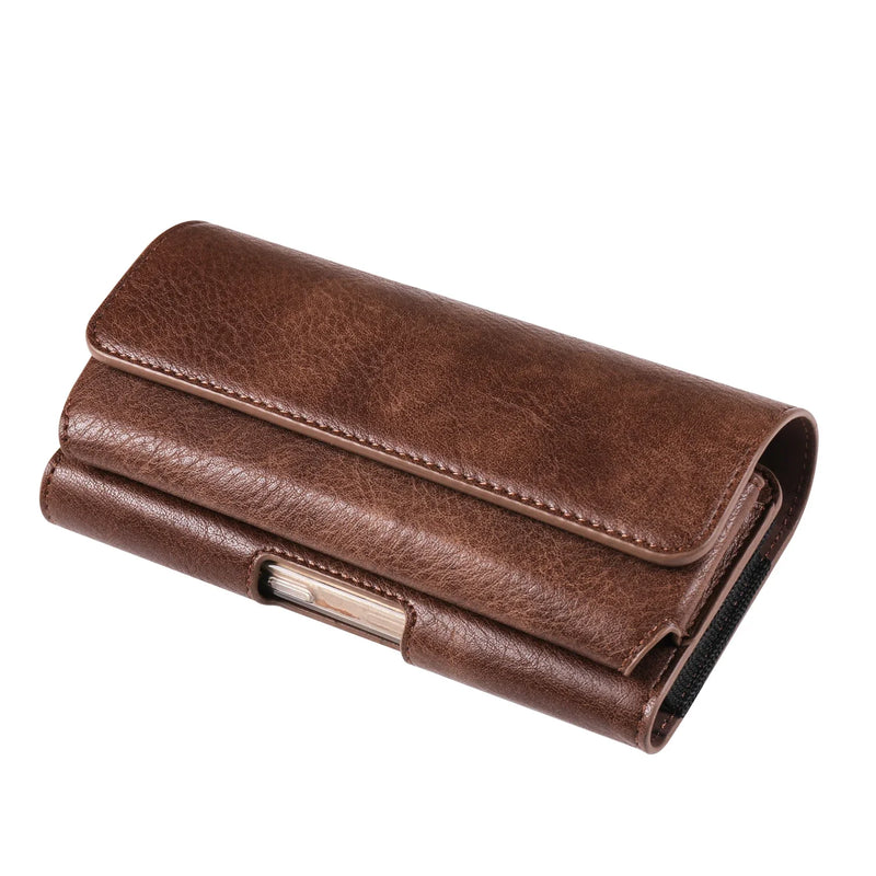 Riñonera de Cuero para Hombre - Bolso de Piel de Vestir Grande y Elegante
