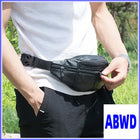 Riñonera Deportiva de Cuero Genuino para Hombre - Bolsa Pequeña Tipo Bandolera