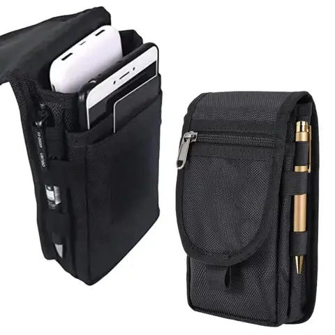 Riñonera Deportiva Impermeable Oxford - Bolsa de Cintura para Moto y Viajes