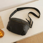 Riñonera Deportiva de Cuero - Bolso Bandolera Grande para Hombre y Mujer