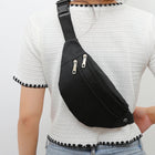 Riñonera Grande Unisex - Bolso Bandolera Casual de Cintura
