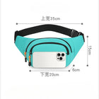 Riñonera Grande Unisex - Bolso Bandolera Casual de Cintura