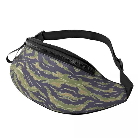 Riñonera Deportiva Camuflaje Tigre - Bolsa de Cintura para Hombre y Mujer, Ideal para Correr