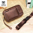 Riñonera de Cuero para Hombre - Bolso de Cintura con Correa Ajustable