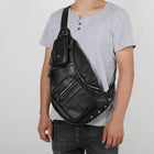 Riñonera de Cuero para Hombre - Bolso de Piel de Vestir Premium