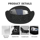 Riñonera Deportiva Unisex Negra - Bolso Bandolera Casual
