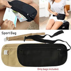 Riñonera Deportiva de Nylon con Cardholder - Negra y Caqui