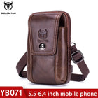 Riñonera de Cuero Genuino para Hombre - Bolsa de Cintura Pequeña