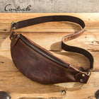 Riñonera de Cuero Premium para Hombre - Bolso de Piel Elegante