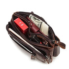 Riñonera Deportiva de Cuero Genuino para Hombre - Organizador de Viaje