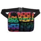 Riñonera de Enfermera para Mujer con Estampado de Patas de Perro - Bolsa Médica Personalizada para Estetoscopios, Vendas y Tijeras