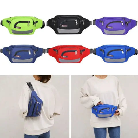 Riñonera Deportiva Impermeable de Gran Capacidad - Multibolsillos y Resistente