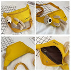 Riñonera Deportiva Mujer con Diseño de Oso - Bolsa de Cintura Casual de Lona