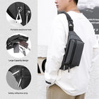 Riñonera Deportiva Impermeable para Hombre - Bolsa de Pecho y Cintura Multifuncional