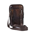 Riñonera Deportiva de Cuero Vintage para Hombre - Bolsa de Cintura Multifuncional