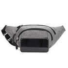 Riñonera Deportiva Impermeable de Lona - Bolsa Universal para Cintura
