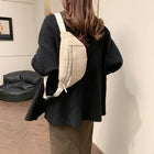 Riñonera Deportiva de Terciopelo - Bolso Cruzado Ajustable con Cartera para Teléfono