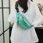 Riñonera Deportiva Verde para Mujer - Bolsa de Cintura Moderna y Espaciosa