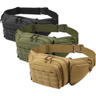 Riñonera Táctica Multifuncional para Hombre de Nylon - Bolso de Cintura Deportivo de Gran Capacidad