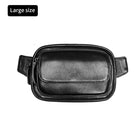 Riñonera de Cuero Genuino para Hombre - Bolso Multifuncional de Hombro y Pecho, Gran Capacidad