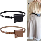 Riñonera Deportiva Elegante de Cuero Sintético para Mujer - Bolso Cintura Multifuncional