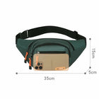 Riñonera Deportiva Impermeable Oxford - Multifuncional para Pecho/Hombro