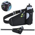 Riñonera Deportiva Ajustable con Portabotellas - Cinturón Multifuncional para Correr y Actividades al Aire Libre