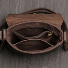 Riñonera de Cuero Vintage para Hombre - Bolso de Piel Grande y Elegante