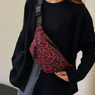 Riñonera Deportiva con Estampado de Leopardo para Mujer - Bolsa de Cintura Urbana