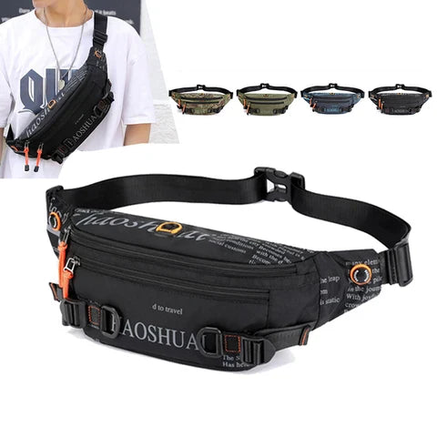 Riñonera Deportiva Antirrobo de Nylon para Running y Viajes - Estilo Militar