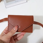 Riñonera Deportiva Mujer: Bolsa Cintura Coreana de Cuero Sintético con Bolsillo para Tarjetas