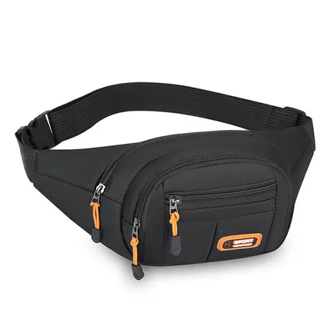Riñonera Deportiva Impermeable Hombre - Mochila Pechera Multifuncional de Gran Capacidad