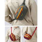 Riñonera Grande Unisex - Bolso Bandolera Casual de Cintura