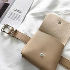 Riñonera Deportiva Mujer - Bolso Cintura Coreano de Cuero Sintético con Cartera