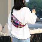 Riñonera Deportiva Impermeable con Estampado Floral y Bolsillo para Móvil